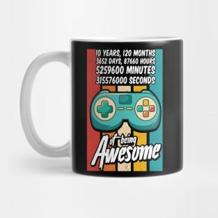 10 Years Of Being Awesome - Amazing 10th Birthday Mug